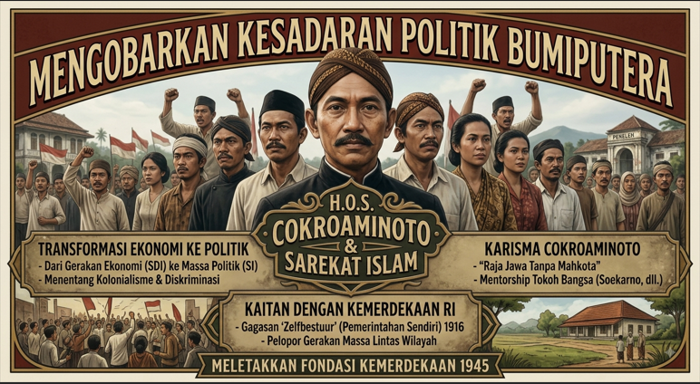 H.O.S. Cokroaminoto dan Sarekat Islam dalam pergerakan nasional Indonesia