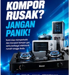 Solusi Cepat Kompor Rusak & Alat Elektronik Rumah Tangga – Cahaya Biru Service!